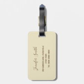 Najaar Bagagelabel paddenstoelen (Achterkant verticaal)