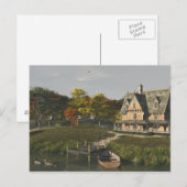 Najaar bij het Briefkaart van het meer (Voorkant / Achterkant)