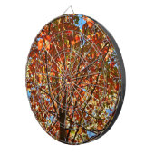 Najaar bladeren Fireworks Dartbord (Voorkant Rechts)