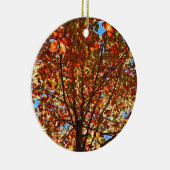 Najaar bladeren Fireworks Keramisch Ornament (Rechts)