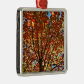 Najaar bladeren Fireworks Metalen Ornament (Rechts)