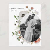 Najaar Boho Fall Wedding Save the Date Briefkaart (Voorkant)