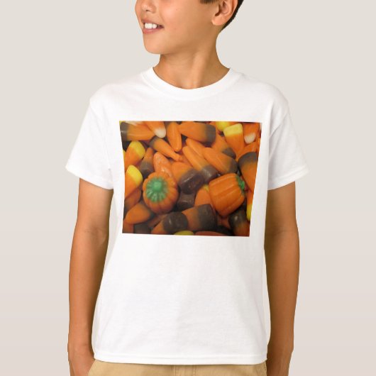 Najaar Candy Corn Kinder Basic T-Shirt (Voorkant)