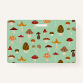 Najaar champignons Business Badge (Achterkant)