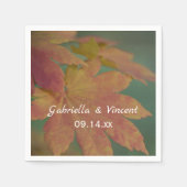 Najaar Colors Wedding Servetten (Voorkant)