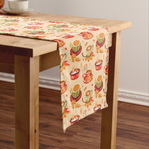 Najaar Cozy Pumpkin Spice Short Table Runner Korte Tafelloper