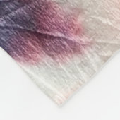 Najaar Dirty Art Graffiti. Tie Dye Shibori. Bordo Fleece Deken (Hoek)
