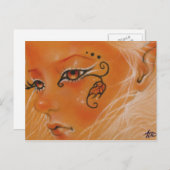 Najaar Fairy doll face Briefkaart (Voorkant / Achterkant)