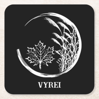 Najaar/Herfst Crest Vierkante Kartonnen Onderzetter