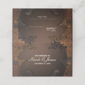  najaar Herfst Gold Ornamental Leaves Table (Buitenkant ongevouwen)