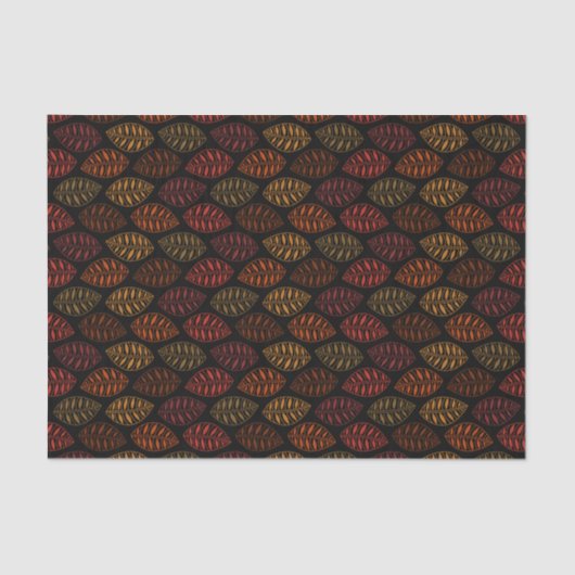 Najaar Herfst Leaf Pattern Tissuepapier (Voorkant)