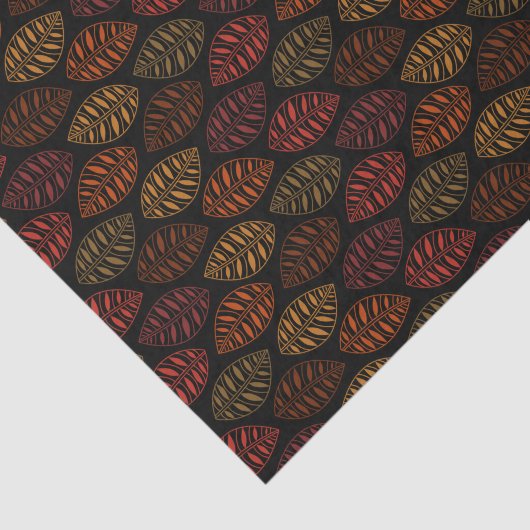 Najaar Herfst Leaf Pattern Tissuepapier (Detail)