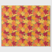 Najaar Herfst Maple Leaf Pattern Cadeaupapier (Vlak)