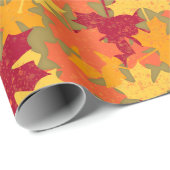 Najaar Herfst Maple Leaf Pattern Cadeaupapier (Rol Hoek)