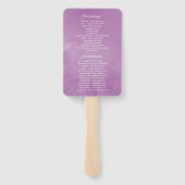 Najaar - Herfst - programma Floral Wedding Handwaaier (Achterkant)