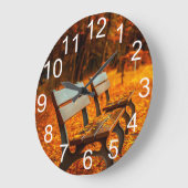 Najaar Herfst Season Park Bench Wall klok (Hoek)