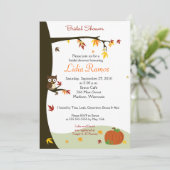 Najaar Herfst Theme Vrijgezellenfeest Kaart (Staand voorkant)