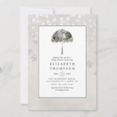  najaar - Herfst wit Baby shower Kaart (Voorkant)