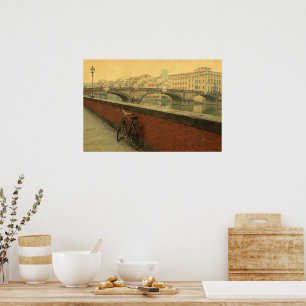 Najaar in Florence, vintage Poster