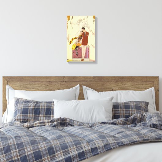 Najaar in Frankrijk Art Deco Canvas Afdruk (Insitu (Slaapkamer))