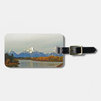 Najaar in het nationale park Grand Teton Bagagelabel