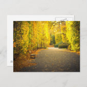 Najaar in het park in Gdansk, Polen Briefkaart (Voorkant / Achterkant)