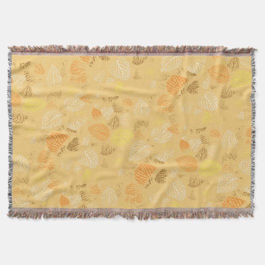 Najaar, Leaves Pattern 4 Deken (Voorkant)