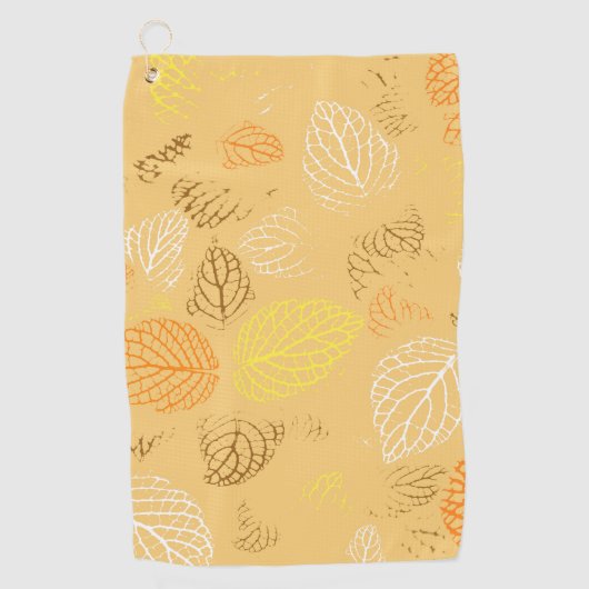 Najaar, Leaves Pattern 4 Golfhanddoek (Voorkant)