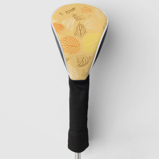 Najaar, Leaves Pattern 4 Golfheadcover (Voorkant)