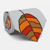 Najaar leest het rode lederen patroon op elke kleu stropdas (Opgerold)