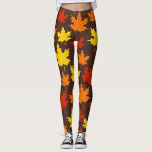 Najaar leest kleurrijk patroon leggings