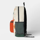 Najaar leves Pattern Bedrukte Rugzak (Rechts)