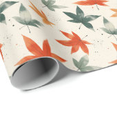 Najaar leves Pattern Cadeaupapier (Rol Hoek)