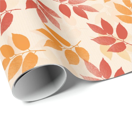 Najaar leves Pattern Cadeaupapier (Rol Hoek)