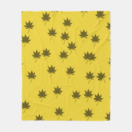 Najaar leves Pattern Fleece Deken