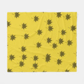 Najaar leves Pattern Fleece Deken (Voorkant (Horizontaal))