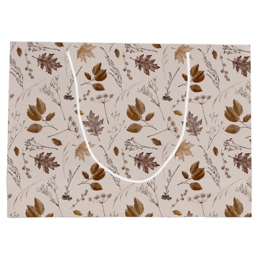 Najaar leves Pattern Groot Cadeauzakje (Achterkant)