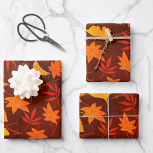 Najaar leves Pattern Inpakpapier Vel