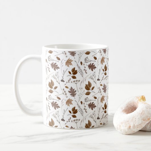 Najaar leves Pattern Koffiemok (Met donut)