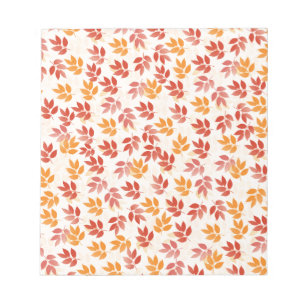 Najaar leves Pattern Notitieblok