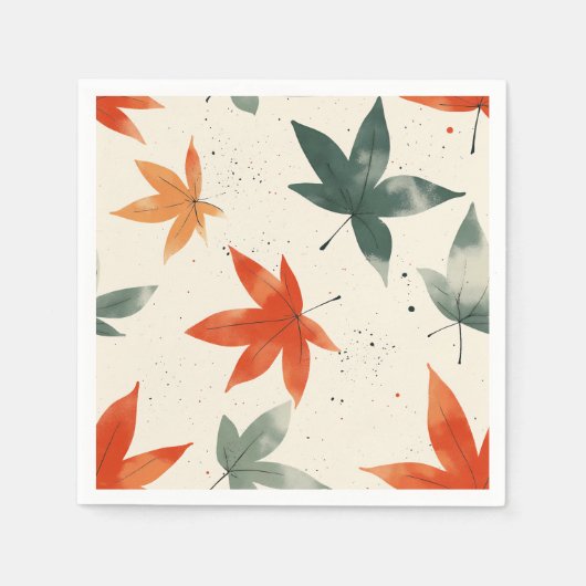 Najaar leves Pattern Servet (Voorkant)