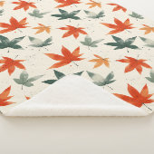 Najaar leves Pattern Sherpa Deken (3/4)