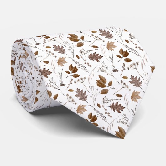 Najaar leves Pattern Stropdas (Opgerold)