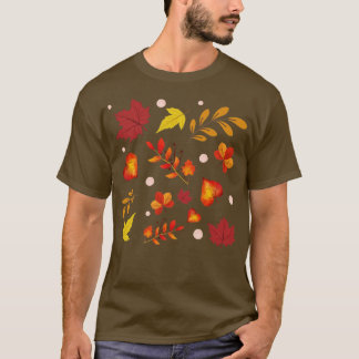 Najaar leves Pattern T-shirt
