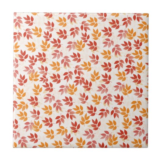 Najaar leves Pattern Tegeltje (Voorkant)