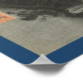 Najaar maan over Ishiyama Temple Poster (Hoek)