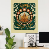 Najaar Magic  Style Poster (Thuiskantoor)