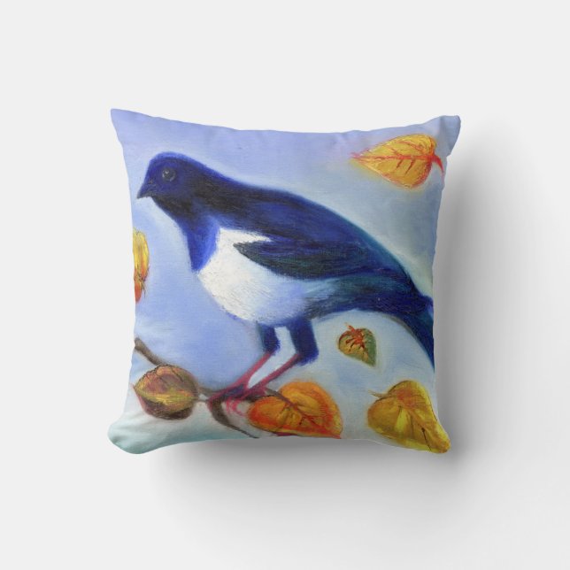 Najaar Magpie 2012 Kussen (Voorkant)
