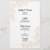 Najaar menu van het Leaf Edge Weddenschap van Mapl (Voorkant)