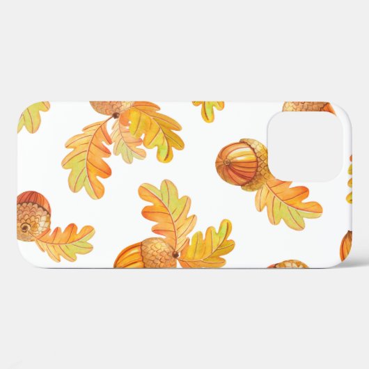 najaar naadloos patroon met kleurrijke eikenblader Case-Mate iPhone case (Achterkant (horizontaal))